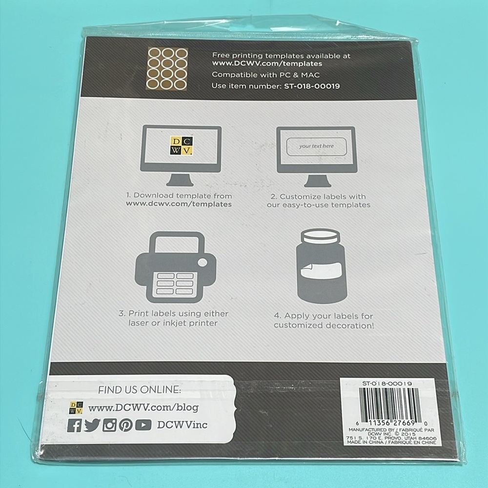 Designer Labels Printable Adhesive Labels - Picture 4 of 6
